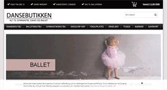 Desktop Screenshot of dansebutikken.dk